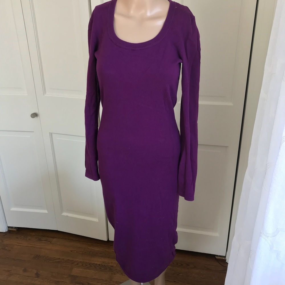 Moda International Purple Fitted Dress